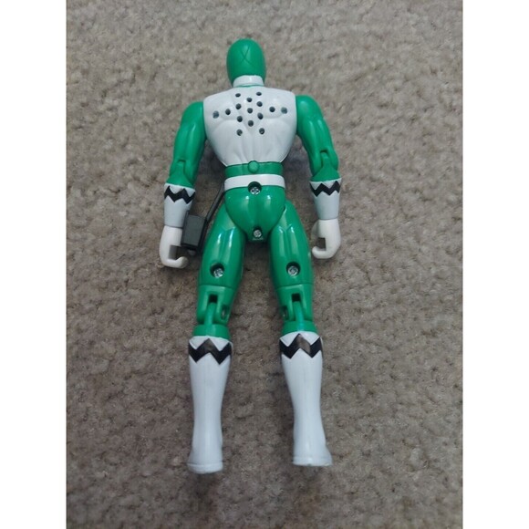 1998 Bandai Power Ranger Lost Galaxy Talking Green Ranger Figure 5 inch Retro - Picture 4 of 6